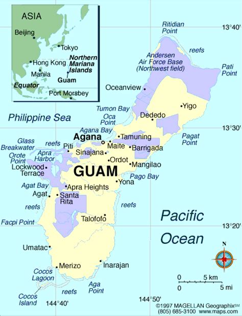 Training and Certification Options for MAP Guam on the World Map